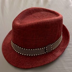 Child Fedora Red Hat Kid Boys Girls Dance Jazz Cap Beach Sun Medium
